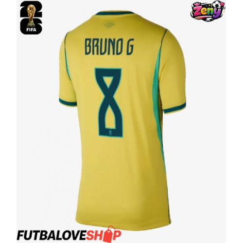 Dres Brazília Bruno Guimaraes #8 Domáci pre Ženy MS 2026 Krátky Rukáv